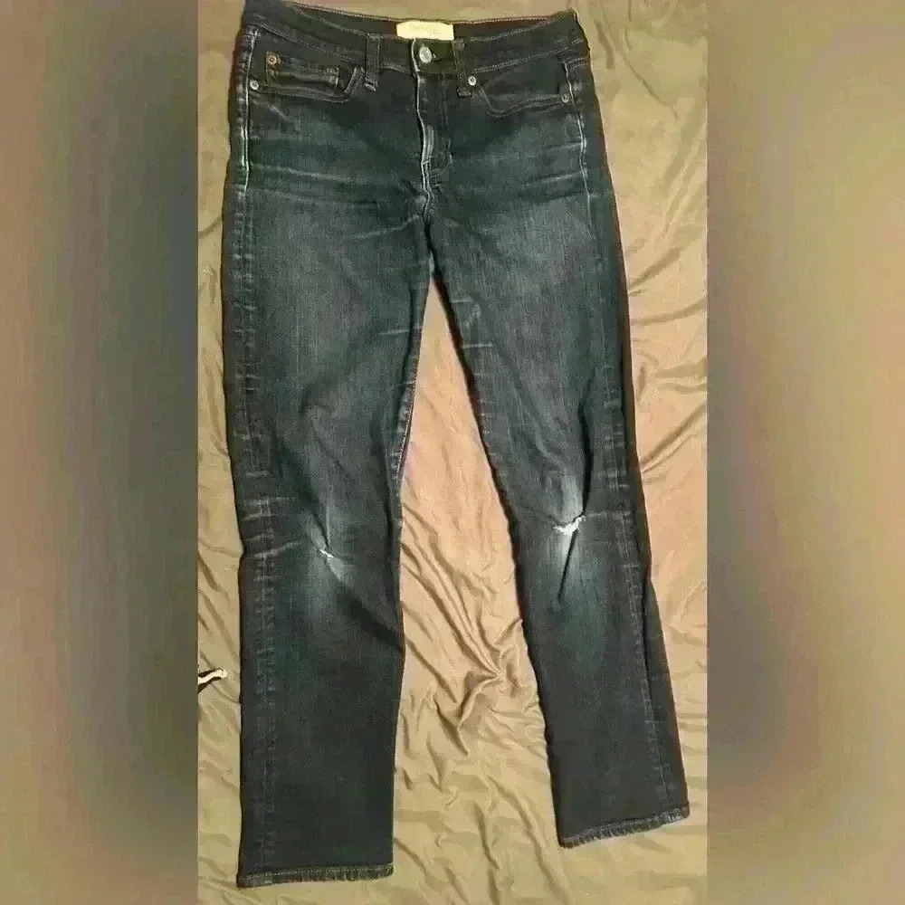 Gap 28 reg stretch straight dark rinse jeans
